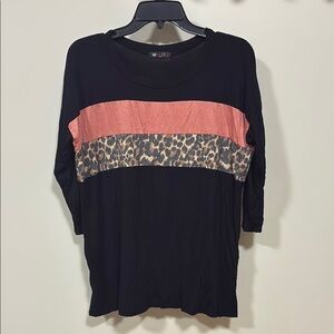 NWOT Vision USA 3/4 sleeve top small